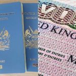 File image of a Kenyan Passport (left) and the UK Visa.