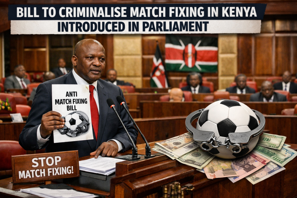 Bill Seeking to Criminalise Match Fixing in Kenya Introduced in Parliament