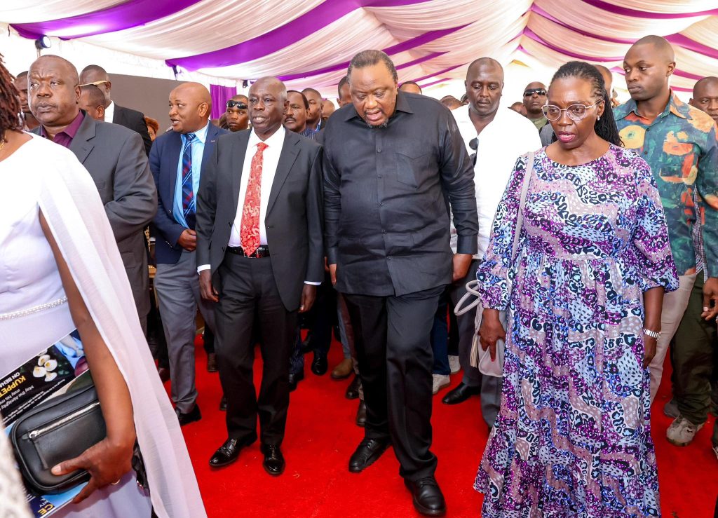 Former President Uhuru Kenyatta made a rare and highly symbolic public appearance in Kirinyaga County