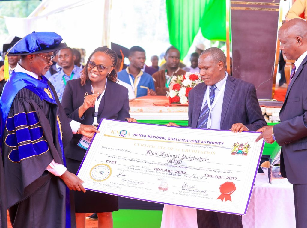 CS Ogamba Urges TVET Institutions to Drive Innovation at Kisii Polytechnic Graduation
