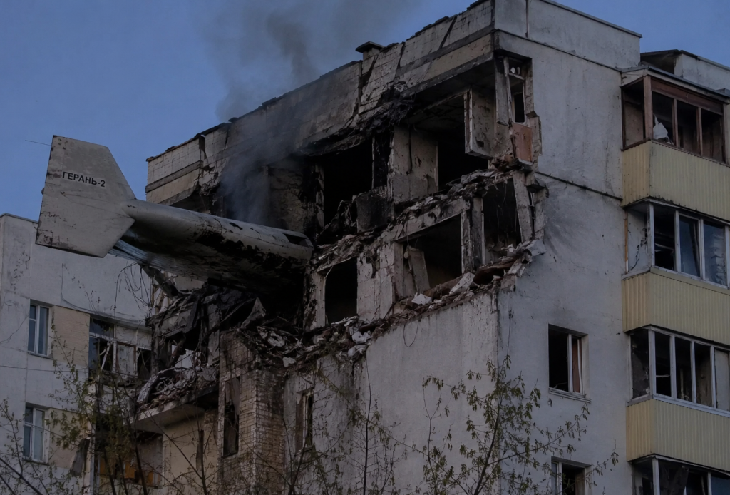 Flames and Fear in Romania After Russian Drone Slams Into Apartment Block, Injuring Two
