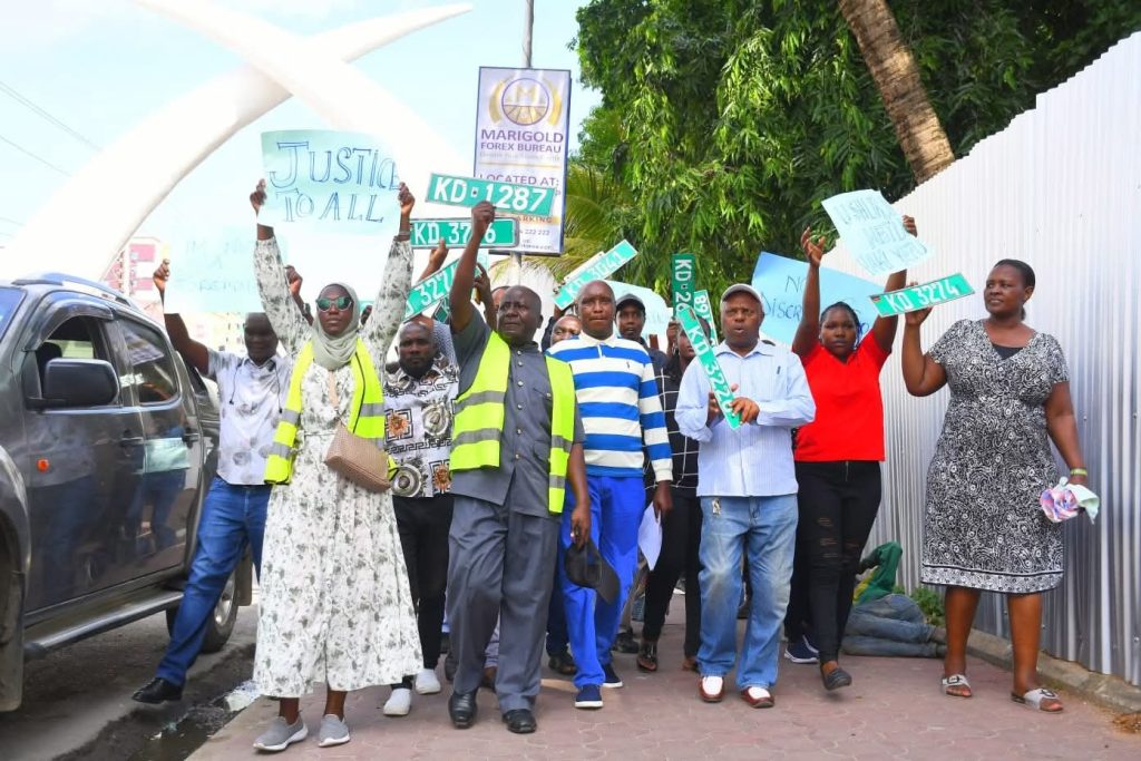 KD Plate Crackdown Sparks Mombasa Protest as Dealers Warn of Economic Fallout