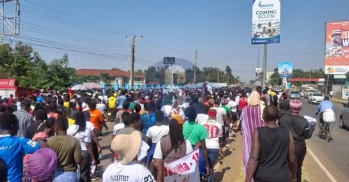 Kisumu Residents Stage Pro-Peace March, Reject June 25 Protests