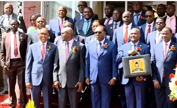 Mbadi Breaks Budget Day Tradition, Walks to Parliament With Iconic Harambee Briefcase