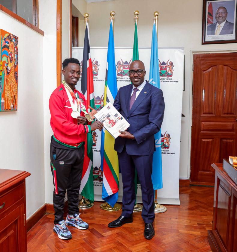 Government Honors Skating Champion Kevin Kiarie After Continental Triumph